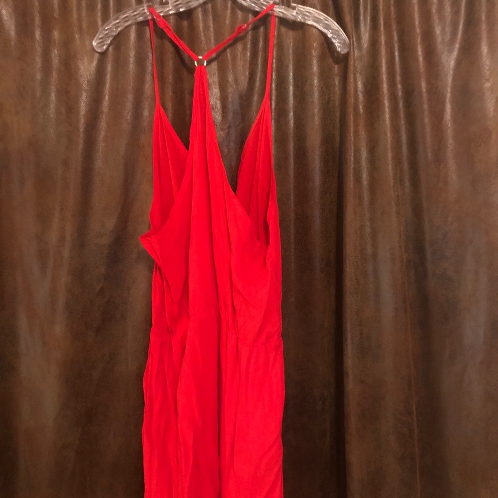Red jumpsuit